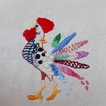 Gallito en crea. Bordado, Criatividade, e DIY projeto de Paz Guzmán - 09.06.2020
