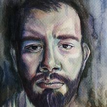 Mi Proyecto del curso: Retrato artístico en acuarela. Un proyecto de Bellas Artes, Dibujo de Retrato y Pintura a la acuarela de José Daniel Canizalez Rodríguez - 12.06.2020
