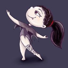 Fábrica de personajes ilustrados/ Vampiros bailarinas. Character Design, Traditional illustration, and Digital Illustration project by Belu Rodriguez Peña - 04.22.2020