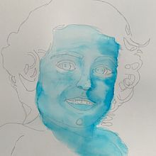 Mi Proyecto del curso: Retrato ilustrado en acuarela. Un projet de Beaux Arts de manikorki - 22.04.2020