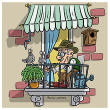 CONFINED -  Covid-19 windows. Projekt z dziedziny Trad, c, jna ilustracja,  R, sunek architektoniczn, Ilustracje dla dzieci i Projektowanie postaci użytkownika Marc Arisa Duran - 04.04.2020