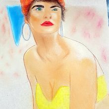Mi Proyecto del curso: Ilustración con pastel y lápices de colores. Un proyecto de Dibujo de Angeles - 22.04.2020