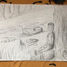 Examen dibujo 1:30. Un proyecto de Bellas Artes de Ian Ariño - 22.04.2020