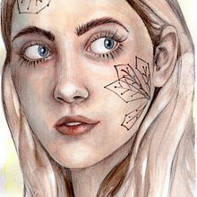 Thank you for teaching! So much fun! My first tryout.... Pintura em aquarela, Ilustração tradicional, Artes plásticas, Pintura, Desenho, Desenho de retrato, e Desenho artístico projeto de Annikki Aruväli - 20.04.2020