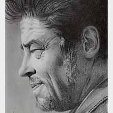Retrato a grafito Benicio del Toro Ein Projekt aus dem Bereich Zeichnung, Bleistiftzeichnung, Porträtzeichnung, Realistische Zeichnung und Traditionelle Illustration von Jordi Castells Navarro - 23.04.2020