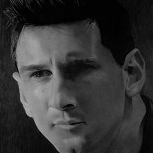 Retrato a grafito de Leo Messi Ein Projekt aus dem Bereich Zeichnung, Bleistiftzeichnung, Artistische Zeichnung, Porträtzeichnung, Realistische Zeichnung und Traditionelle Illustration von Jordi Castells Navarro - 23.04.2020