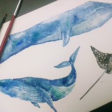 Meu projeto do curso: Técnicas modernas de aquarela. Traditional illustration project by Carol Witte - 04.23.2020
