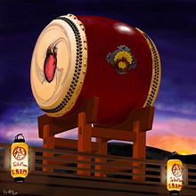 Taiko Ichiban: Pintura e ilustración realista con Procreate. Un proyecto de Pintura digital de Lucas Faura Moreno - 23.04.2020