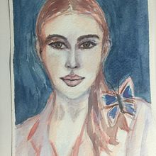 Mi Proyecto del curso: Retrato artístico en acuarela. Un proyecto de Animación de Alexandra Cepeda - 23.04.2020