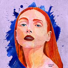 Mujer Roja. Un proyecto de Ilustración tradicional e Ilustración digital de Guillermo Liroz - 21.04.2020