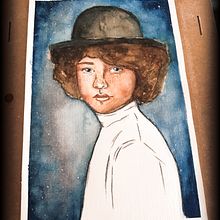 Mi Proyecto del curso: Retrato ilustrado en acuarela. Un proyecto de Ilustración digital y Pintura a la acuarela de Fernanda Sánchez - 23.04.2020
