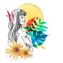 My project in Illustrated Portrait in Watercolor course. Un projet de Illustration traditionnelle de brunasbills - 20.04.2020