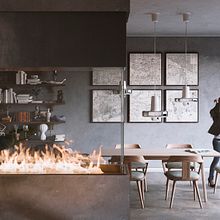 Comedor Acogedor. 3D, and Digital Architecture project by Jordi Pujante - 04.23.2020
