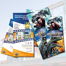 Universal Studios Hollywood/Tríptico. Graphic Design project by lucia_portoles - 04.23.2020