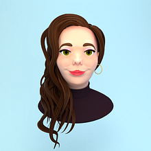 Ine'z cartoon 3D model. 3D, and 3D Animation project by carina soares - 04.24.2020