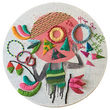 Textured embroidery piece. Embroider project by Alli - 04.24.2020