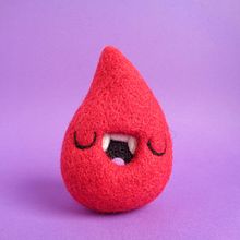 Vlood, vampire drop of blood - Halloween  Ein Projekt aus dem Bereich Bildende Künste, H, werk, Design von Figuren, Skulptur und Art To von droolwool - 24.04.2020