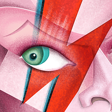 David Bowie. Digital Illustration, Art To, s, Concept Art, Pencil Drawing, Digital Drawing, and Digital Painting project by Santiago Carranza - 04.24.2020