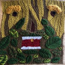 Mi Proyecto del curso: Bordado XL con aguja mágica. Un proyecto de Artesanía de Carolina Carmona - 25.04.2020