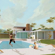 Kaufmann House Collage Ein Projekt aus dem Bereich Architektonische Illustration von Claudia Santana - 29.04.2020
