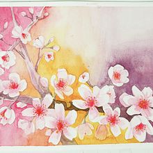 Meu projeto do curso: Técnicas de aquarela negativa para ilustração botânica. Projekt z dziedziny Trad, c i jna ilustracja użytkownika Monika Nishikido - 25.04.2020