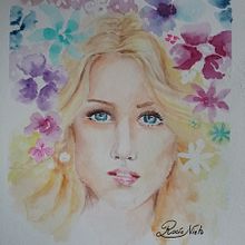 Mi Proyecto del curso: Retrato ilustrado en acuarela. Un proyecto de  de ROCÍO NIETO - 25.04.2020