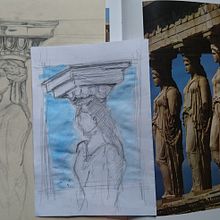 My pre project in Architectural Sketching with Watercolor and Ink course. Architectural Illustration, Architecture, and Watercolor Painting project by lucieishima - 04.26.2020