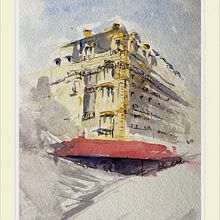 My first Architectural paint in water colours. Watercolor Painting project by Chris Baxter - 04.26.2020