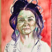Mi Proyecto del curso: Retrato artístico en acuarela. Un proyecto de Dibujo de Retrato y Pintura a la acuarela de artnaszlo - 20.07.2020