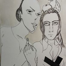 Mi Proyecto del curso: Técnicas de entintado para cómic e ilustración. Sketching project by yauzel - 04.26.2020
