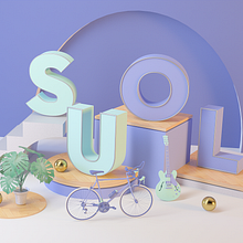 Dirección de Arte con Cinema 4D /SOUL. Art Direction, 3D Design, and Photo Retouching project by Camilo Valencia Gonzalez - 04.26.2020