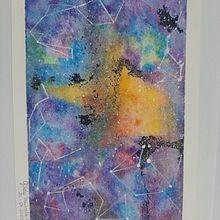 Cosmos. Un proyecto de Pintura y Pintura a la acuarela de Gilda Marcela Ruiz - 27.04.2020