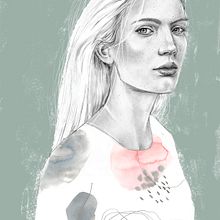 Mi Proyecto del curso: Retrato con lápiz, técnicas de color y Photoshop. Desenho a lápis, Ilustração tradicional, e Pintura em aquarela projeto de Pedro Bon - 27.04.2020