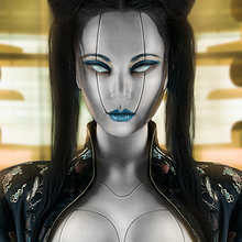 Geisha  Ein Projekt aus dem Bereich Fotografie, Artistische Fotografie, Studiofotografie, Digitalfotografie, Werbefotografie, Bildbearbeitung und Fotoretuschierung von Nyx Arte - 27.04.2020