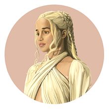Daenerys Targaryen Fanart. Un proyecto de Dibujo de Retrato y Dibujo digital de Susan López - 27.04.2020