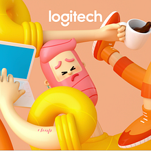 Work Better at Home (with Logitech). Een project van Animatie, 3D-animatie y Karakteranimatie van Clim Studio - 27.04.2020