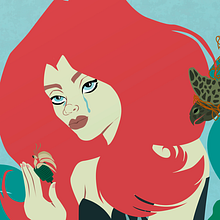 La Sirenita . Digital Illustration project by Uriel Navarro Fernández - 04.27.2020