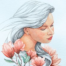 My project in Illustrated Portrait in Watercolor course. Un projet de Illustration traditionnelle de alexandra.shatskaya - 27.04.2020