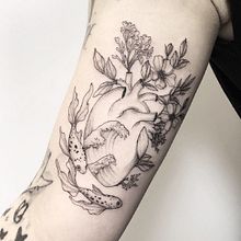 Sea Heart ♥. Tattoo Design project by Vitória Vilela - 04.27.2020