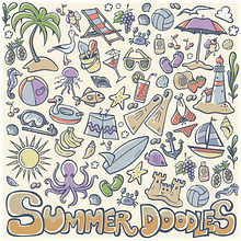 Summer Doodles. Comic, Digital Drawing, Digital Illustration, and Vector Illustration project by Özgür Kuvvet - 04.27.2020