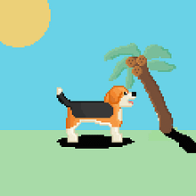 Toncho, el perro cagon. Pixel Art project by Rafael Gallardo Ortega - 04.28.2020