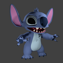 Stitch Model 3d. 3D, 3D Animation, and Character Animation project by Antar Chiboub - 04.28.2020