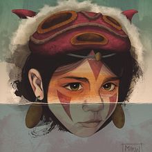 Mononoke. Traditional illustration project by caidalibrelh - 04.28.2020