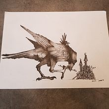 Crow concept art. Concept Art project by Antar Chiboub - 04.28.2020
