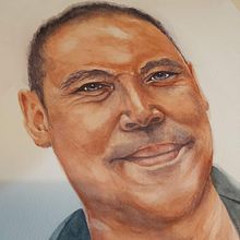 My project in Caricature in Watercolour course. Un progetto di Pittura ad acquerello di Claudine Dufour - 28.04.2020