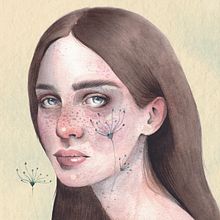 Ricomporre i pezzi della propria vita. Portrait Drawing, Watercolor Painting, and Photo Retouching project by Francesca Mazzacane - 04.28.2020