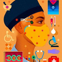 Essential Workers Series. Digital Illustration project by Samuel Rodriguez - 04.28.2020