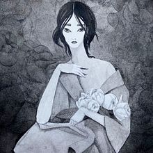Peonies - my final Illustration for India ink course. Traditional illustration, Fine Arts, and Artistic Drawing project by Alisa Knatko - 04.28.2020