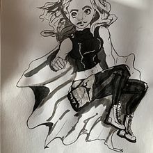 My project in Female Character Design for Comics course. Character Design project by Tatjana Muhlbacher - 04.28.2020