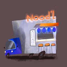 Nood'l foodtruck. Un proyecto de Concept Art, Desarrollo de videojuegos e Ilustración tradicional de Cris Tamay - 08.04.2020